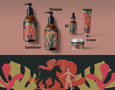 Vector Illustrations for eco cosmetic products