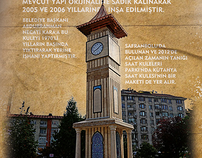 A CLOCK TOWER IN A CITY IN TURKEY