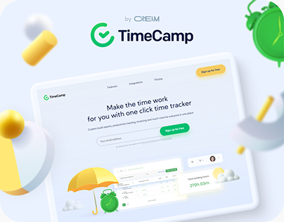 Project thumbnail - UX/UI Design for TimeCamp - Time Tracker