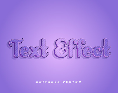 Editable vector comic text effect