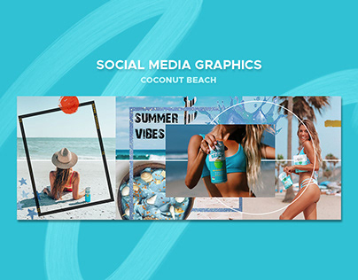 Social Media Graphics - Coconut Beach