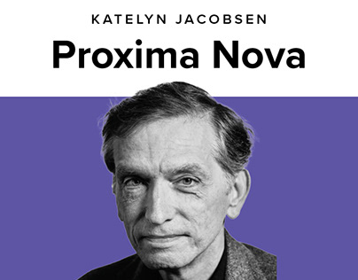 Proxima Nova Typeface Booklet
