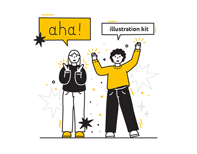 Aha! — illustration kit