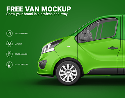 Free Opel Vivaro Van Mockup Sample
