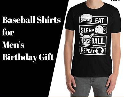 Baseball Shirts for Men's Birthday Gift