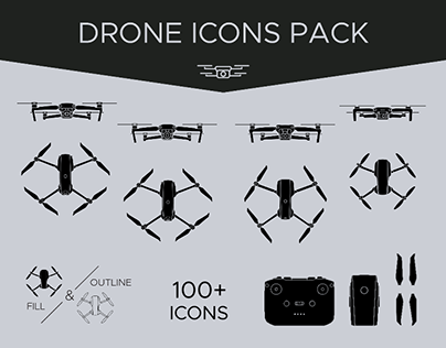 Drone Icons Pack [Free]