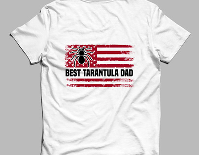 Best tarantula dad typography for t shirt design
