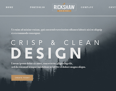Rickshaw Logo Design and Web Layout