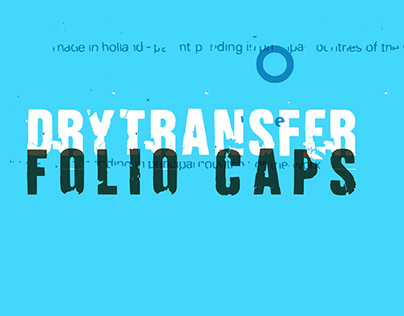 Free DryTransfer Folio Caps Sans Serif Font