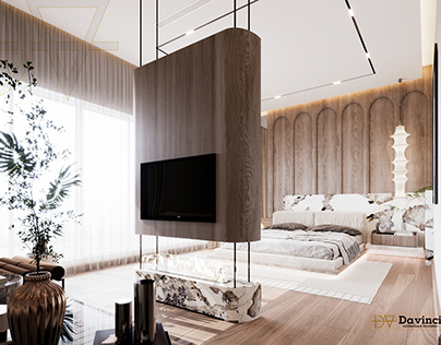 Elegant minimalist master bedroom design