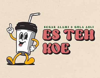 Custom Mascot Logo "Es Teh Koe"