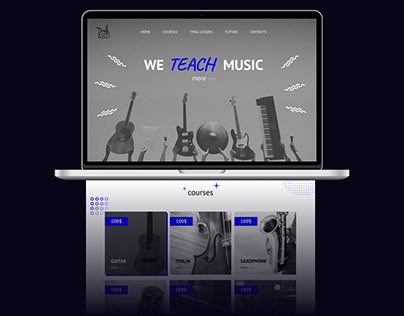 Music school website design