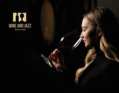 Логотип для ресторана Wine and Jazz