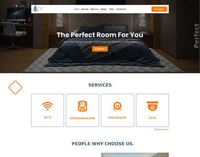 PAYING GUEST (PG) WEBSITE UI DESIGN
