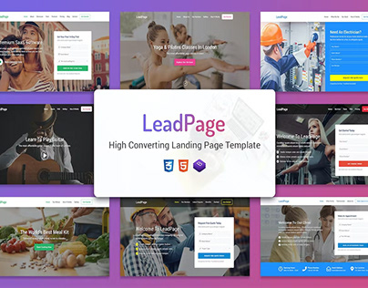 Free LeadPage - Marketing HTML Landing Page