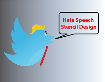 Hate Speech Stencil Design
