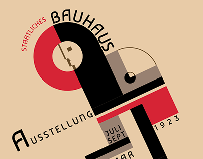 Bauhaus Design Posters in CSS/HTML/JS