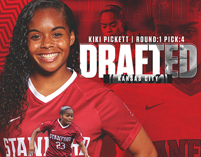 Stanford Women's Soccer NWSL Draft & Signing Graphics