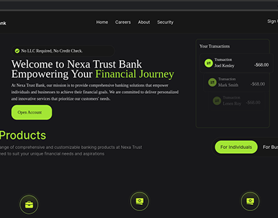 Project thumbnail - Nexa Trust Bank