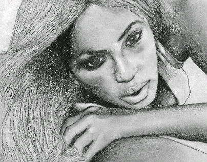 Drawing of Beyonce