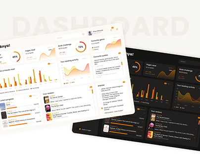 UI/UX Dashboard book tracking