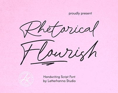 Rhetorical Flourish Font