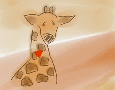 жираф и гиппопотамша
