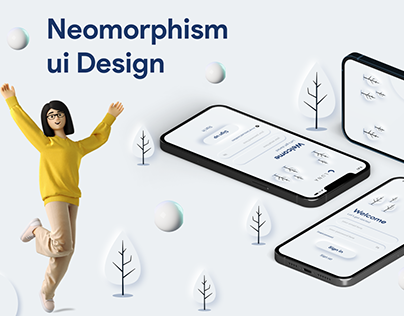 Neomorphism sign up ui design