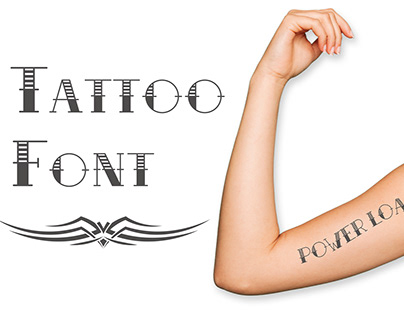 Tattoo Fonts Typewriter Projects | Photos, videos, logos, illustrations and  branding on Behance