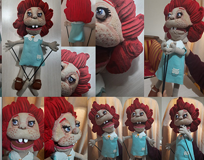 The Girl with the Flame Hair Puppet