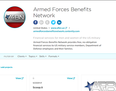 Contently - Armed Forces Benefits Network