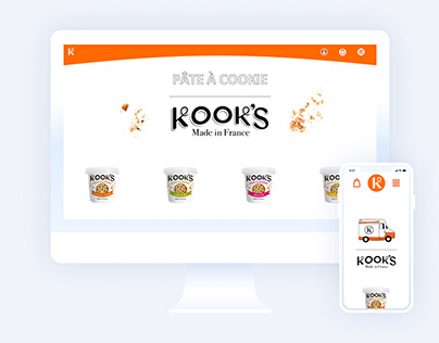 Maquette Site E-Commerce Kooks (Desktop/Mobile)