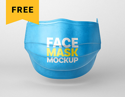 Free Face Mask Mockup Set | Respirator