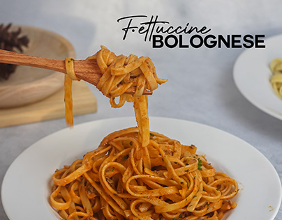 Fettuccine Bolognese - Food photography