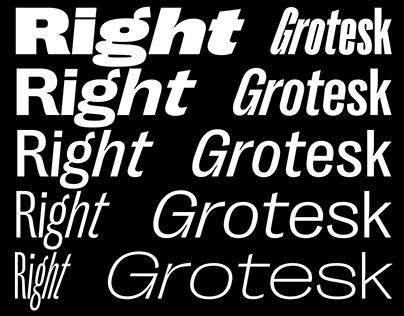 Right Grotesk — huge variable font family | free fonts