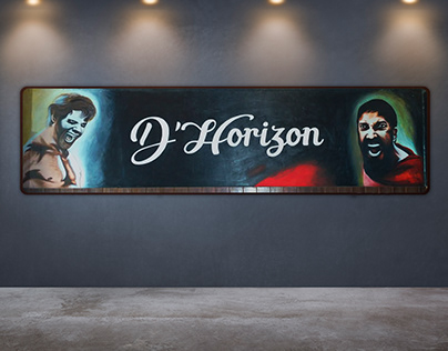 Wall Art for "D'Horizon Cafe" at Lucknow