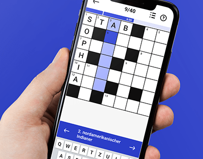 Mobile app Crossword Game UI UX
