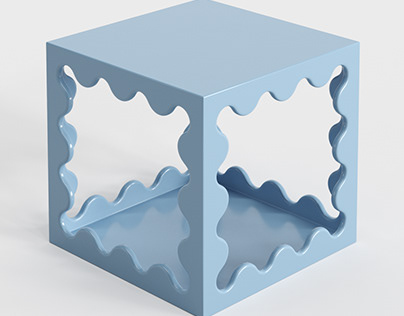 Ripple Lacquer Cube - Jonathan Adler