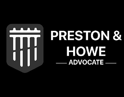 basic branding for a law firm: Preston and Howe.