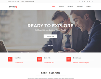 Eventify - an event management html5 template