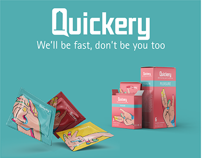 Quickery // Brand Identity condom delivery