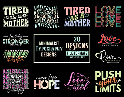 Minimalist typography saying | Minimalist typography