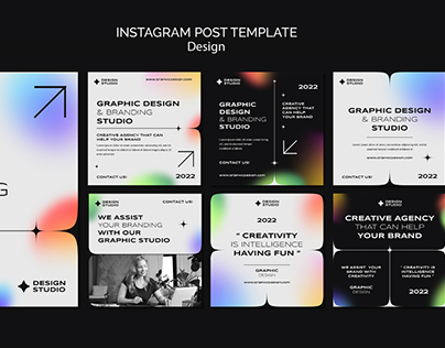 Free PSD dynamic graphics design instagram posts