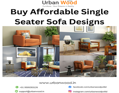 Buy Affordable Single Seater Sofa Designs