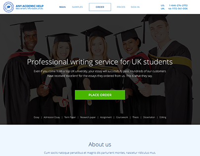 Writing service for students