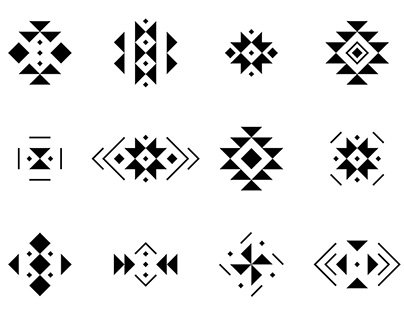 Collection of tribal elements