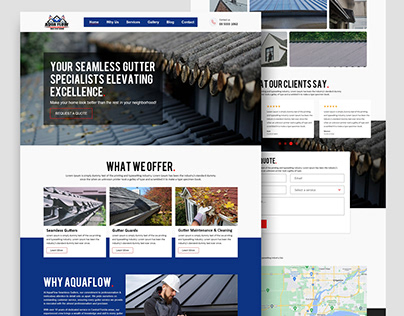 Seamless Gutter Services Website Design