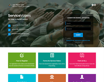 Election Commission of India : Service Voter Portal