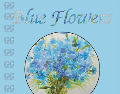 Blue Flowers Paintings