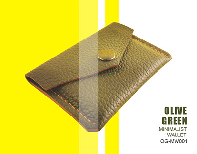 Minimalist Wallet - Olive Green OG-MW001